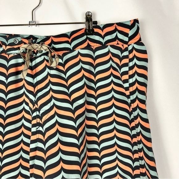 Patagonia Blue & Orange Wavefarer Board Swim Shorts 36 - Picture 3 of 5